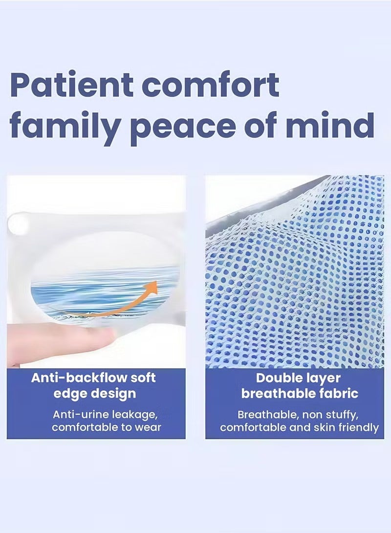 Generic Reusable Silicone Urine Collector with Portable Wearable Urinary Drainage Bag System Wearable Washable Urinal Collector for Old Man While Sleeping Bed Patients for 60+ Years Old（2 urine bags, 1fixed pants, 1 urine collection tube and 1 silicone urine collector）  - Image 4
