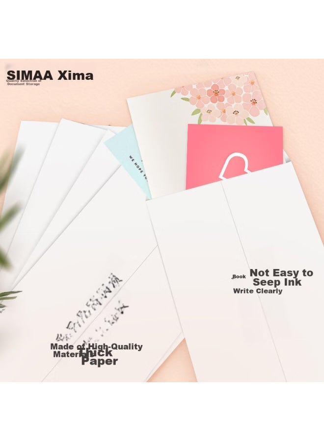 Simaa 50 Sheets No. 6 White Blank Envelopes, 230*120mm Doent Folders, Invoice And Payroll Envelopes, 25084 - Image 2