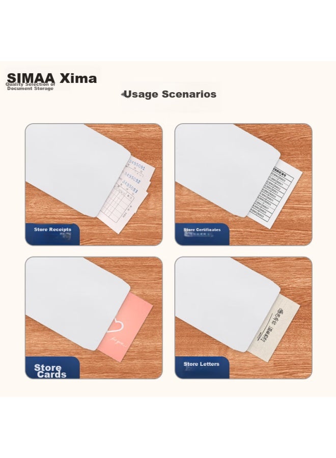Simaa 50 Sheets No. 6 White Blank Envelopes, 230*120mm Doent Folders, Invoice And Payroll Envelopes, 25084 - Image 5