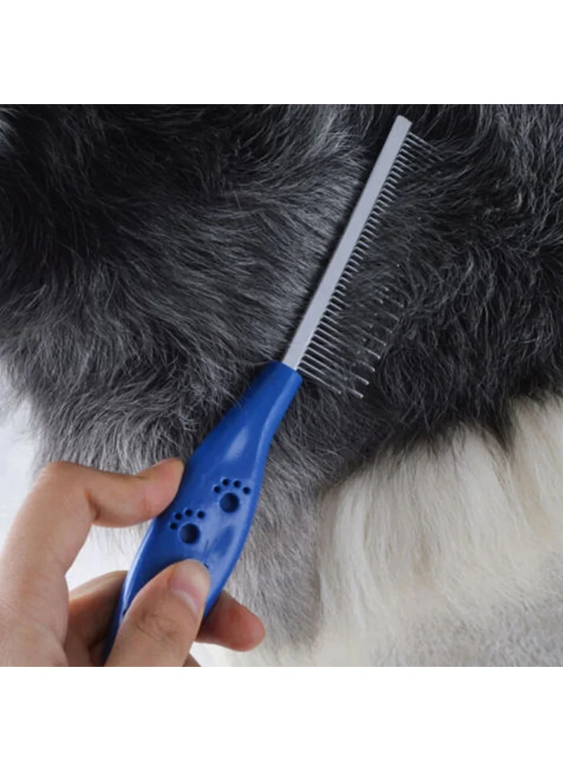 5 دي ام De-hairing Cat Dog Comb Single Sided Metal Toothed Pet Grooming Brush