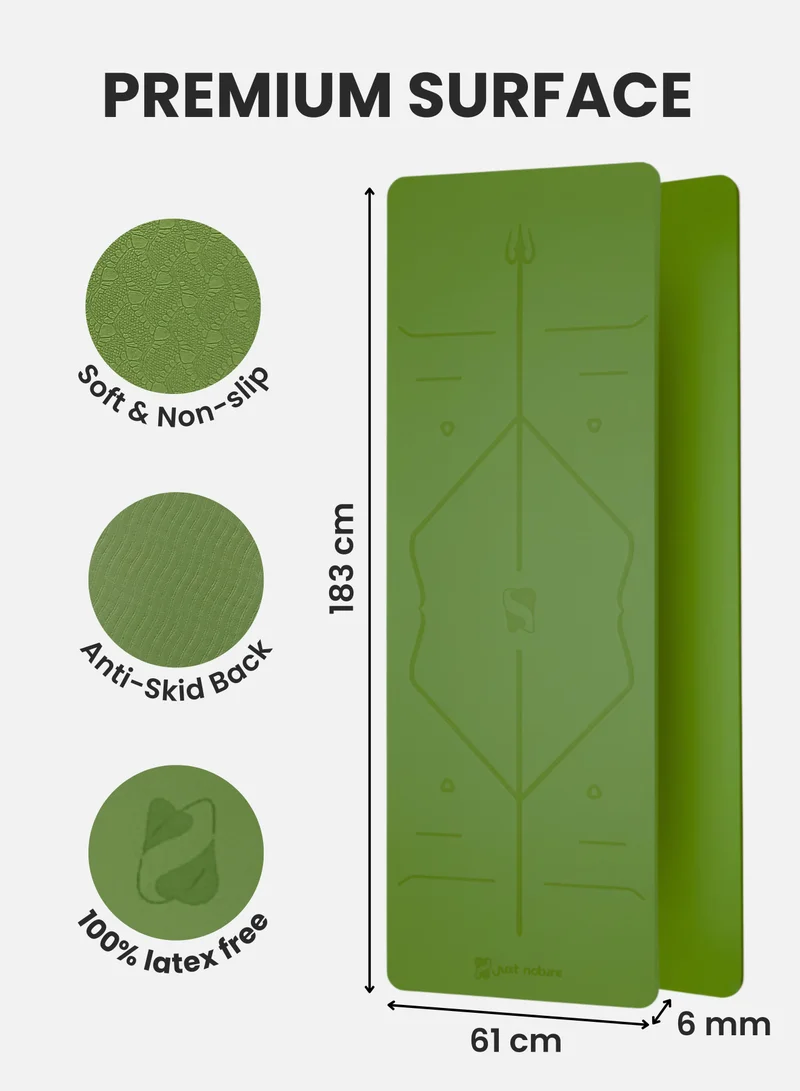 Just Nature Green Green Lite Yoga Mat  | Best Price UAE