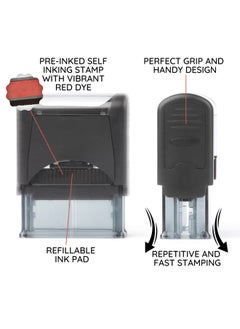 Self Inking Rubber Stamp Refillable Red Ink Preinstalled (9/16 X 11/2) (Posted) - pzsku/ZAEBA8AE6DDA532BBA686Z/45/_/1720701746/fd59325f-5633-4407-a575-0a2f6995ddb0