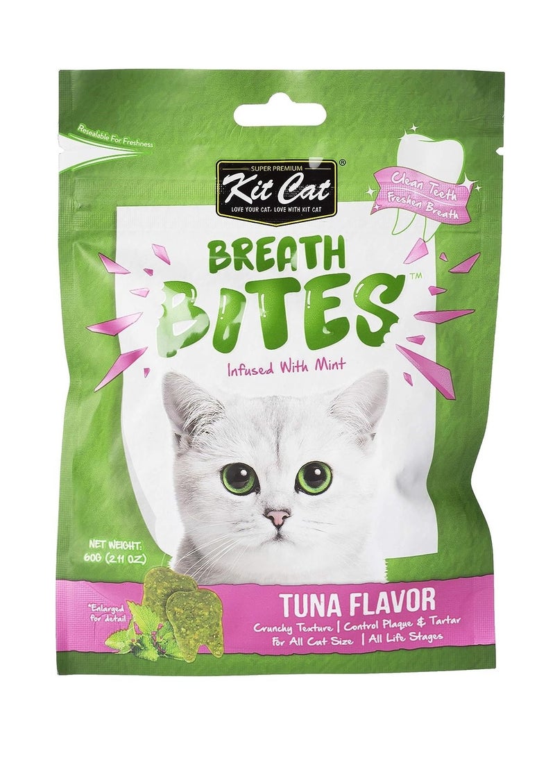 Kit Cat Breath Bites Tuna Flavor Cat Treats 60g - Image 1