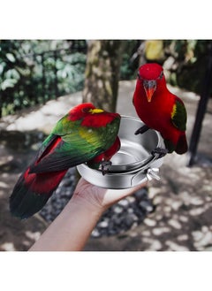 4 Packs Stainless Steel Bird Feeding Dish Cups 30 oz Bird Feeder Parrot Water Food Bowl Stainless Steel Pet Bowls with Clamp Bird Cage Accessories for Bird Cockatiel Budgies Parakeet Small Animals - pzsku/ZAEBA962DFA5594EEEE34Z/45/_/1737031721/ad409eb6-ae6e-44e6-afb6-dac9f5289fb3