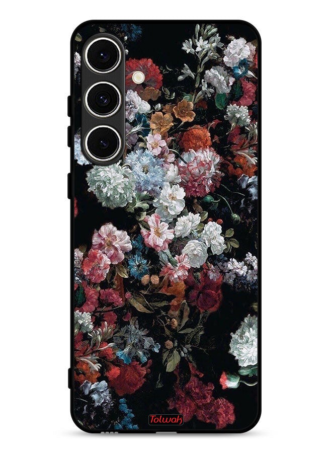 Tolwak غطاء حماية سامسونج جالاكسي A36 5G بتصميم الورود القديمة - Image 1