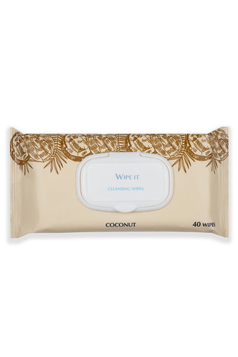 Wipe It Coconut Cleansing Wipes, 40 Wipes