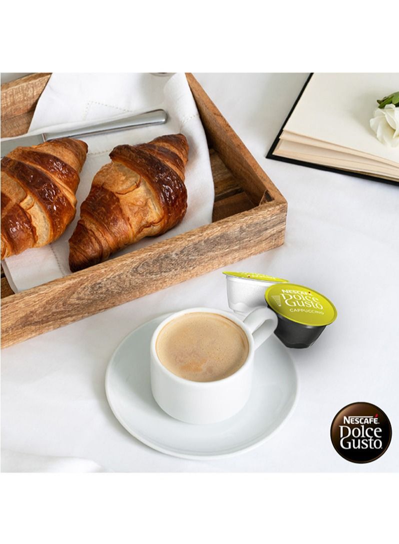 nescaf_dolce_gusto Cappuccino 16 Coffee Capsules 186.4g Pack of 3 - Image 5