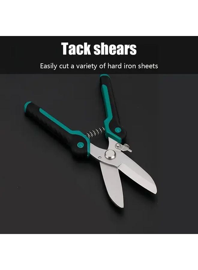 Green 9 Inch Industrial Metal Shear Multi Functional Scissor For Paper Plastic - Image 3
