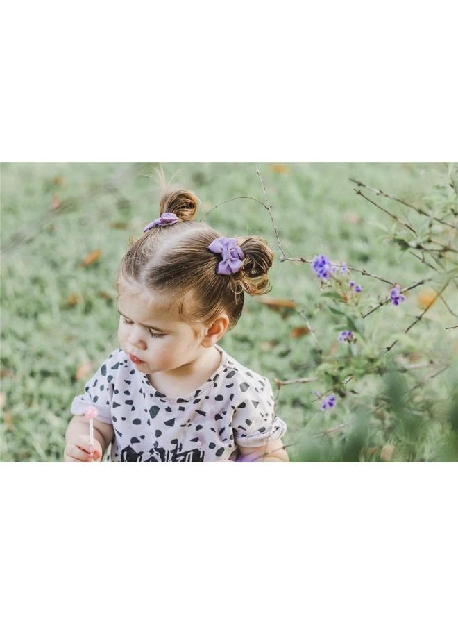 Baily Baby Hair Clips Tiny Hair Bow Alligator Clips for Toddler Baby Girls Fine Hair Pins in Fringe Bangs - Image 4