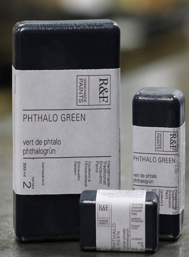 R&F Artist Encaustic Paint, Phthalo Green, 104 ml - Image 3