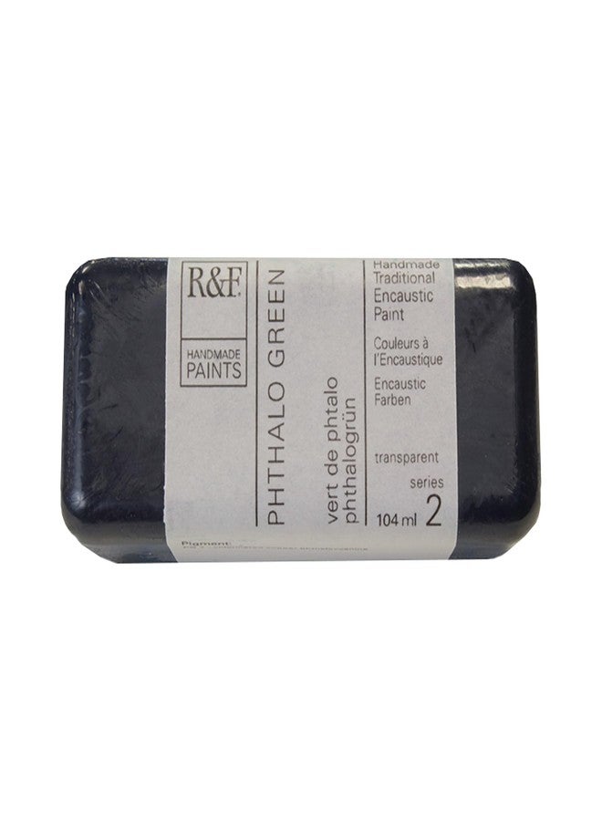 R&F Artist Encaustic Paint, Phthalo Green, 104 ml - Image 1