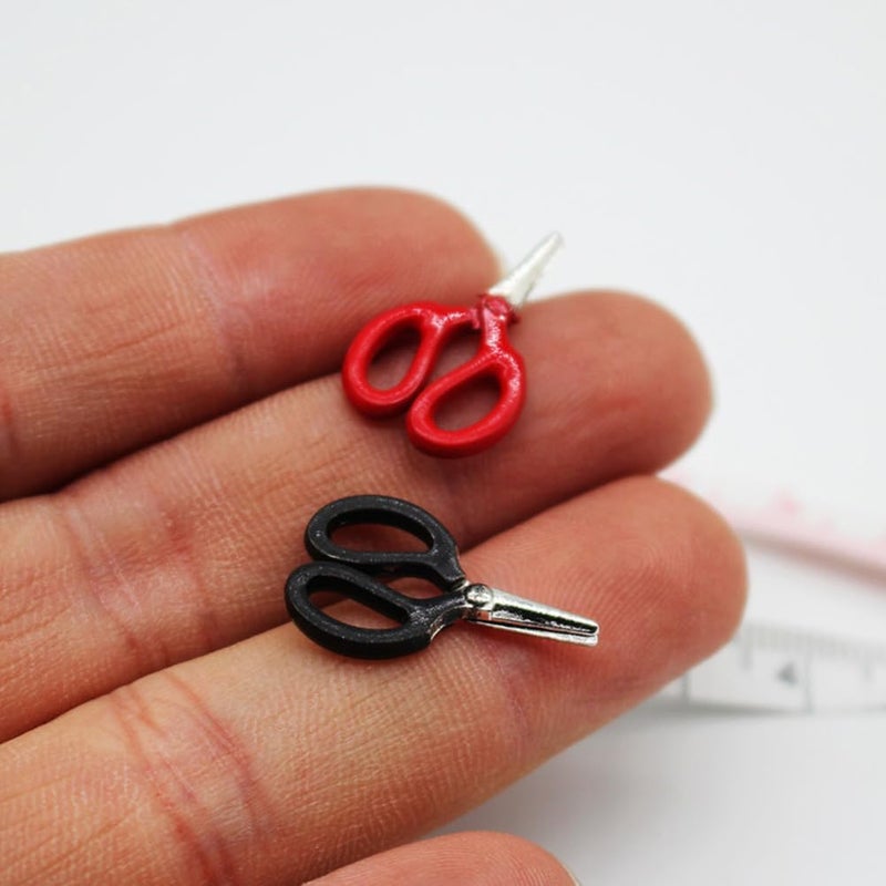 Miniature Scissor And Sewing Ruler Set Dollhouse Model Simulation Prop - Image 4