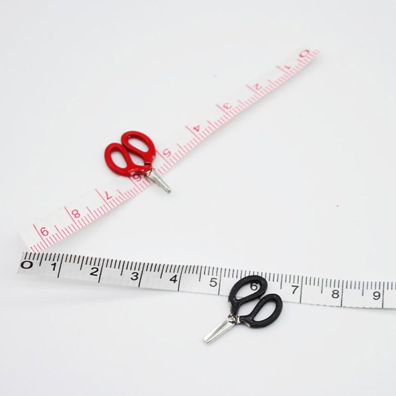 Miniature Scissor And Sewing Ruler Set Dollhouse Model Simulation Prop - Image 5