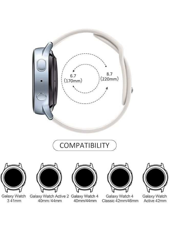 ELTRAZONE Starlight Soft Silicone Sport Band for Samsung Galaxy Watch 6 (40mm/44mm) & Galaxy Watch 6 Classic (43mm/47mm) - 20mm Replacement Strap for Men & Women - Image 4