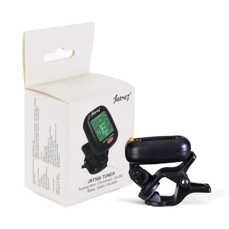 Juarez JRT500 Tuner Combo with JAGSP300 Acoustic Strings Set, JAP60 Pick Set (6 Picks), & JRZ250 Quick Change Capo – Complete Kit for Guitar & Ukulele Players - Image 5