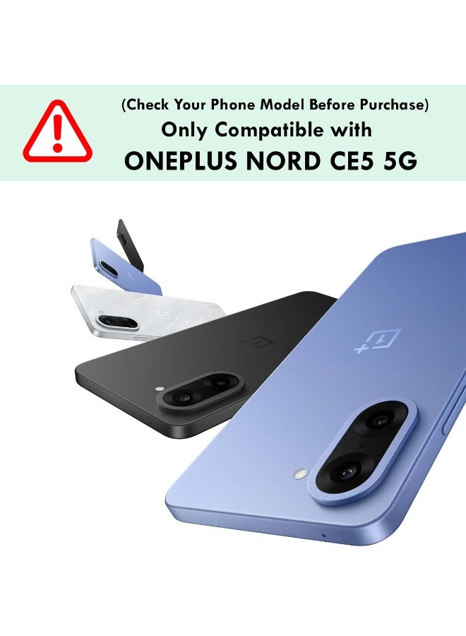 Case for OnePlus Nord CE 5 Shockproof Crystal Clear Hard Back Cover Anti-Yellowing Case 360 Degree Protection TPU Bumper Transparent Back Cover Case for OnePlus Nord CE 5 - Image 2