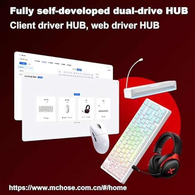 rayihni لوحة مفاتيح ميكانيكية للألعاب MCHOSE JET 75 مع مفتاح مغناطيسي سلكي، 75% تحفيز سريع بتأثير هول، تحفيز قابل للتعديل فائق السرعة، معدل استقصاء 8K هرتز، RGB قابل للتبديل، للكمبيوتر/ماك، أسود - Image 3