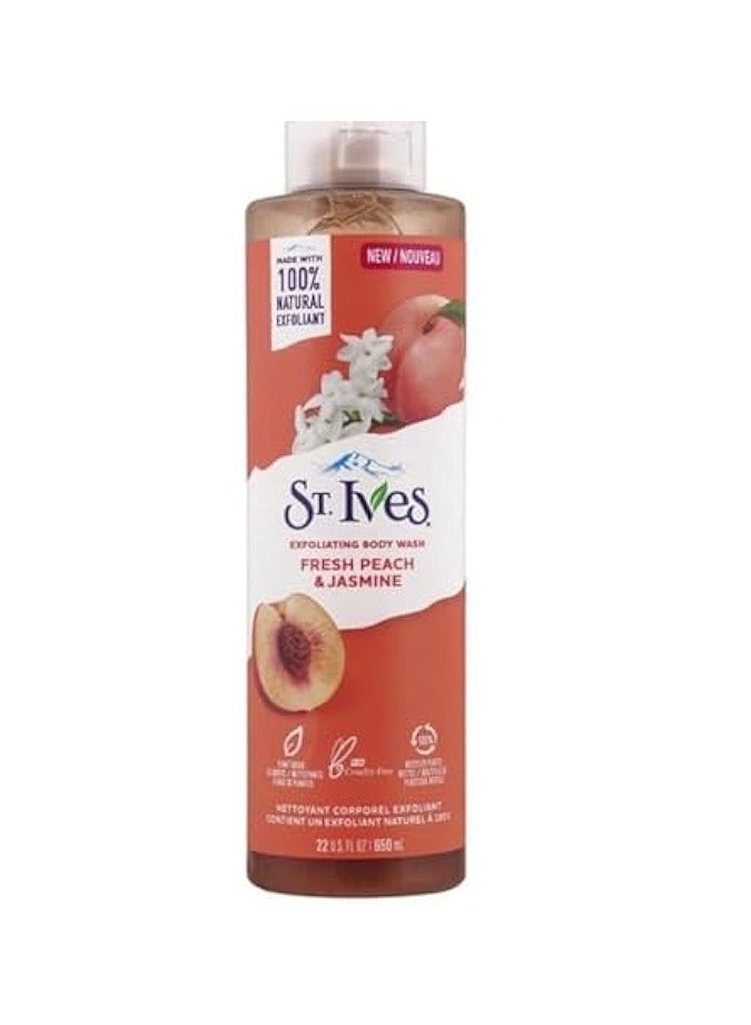 St. lves ST IVES 650ML BODY WASH PEACH&JASMINE
