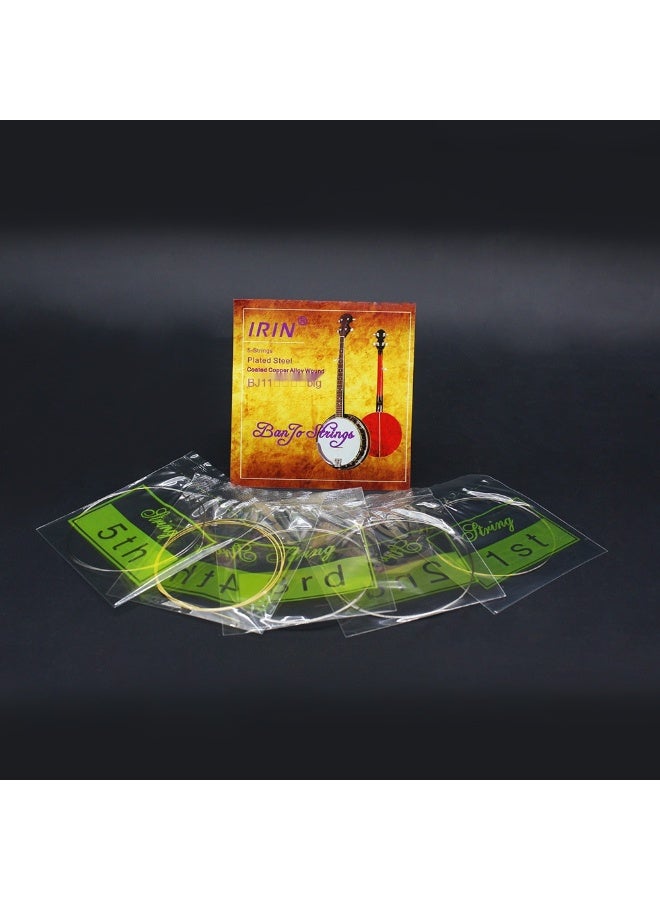IRIN IRIN BJ11 Five-String Banjo Strings - High-Quality Coated Bright Strings - Image 3