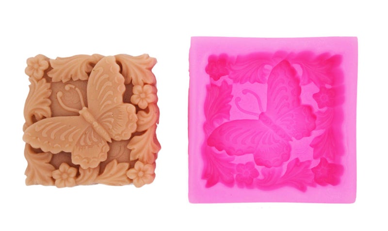Longzang Pastorale Butterfly Animal Silicone Mold Craft Art Silicone Soap Mold Craft Molds DIY Handmade Soap Molds (S117) - Image 2