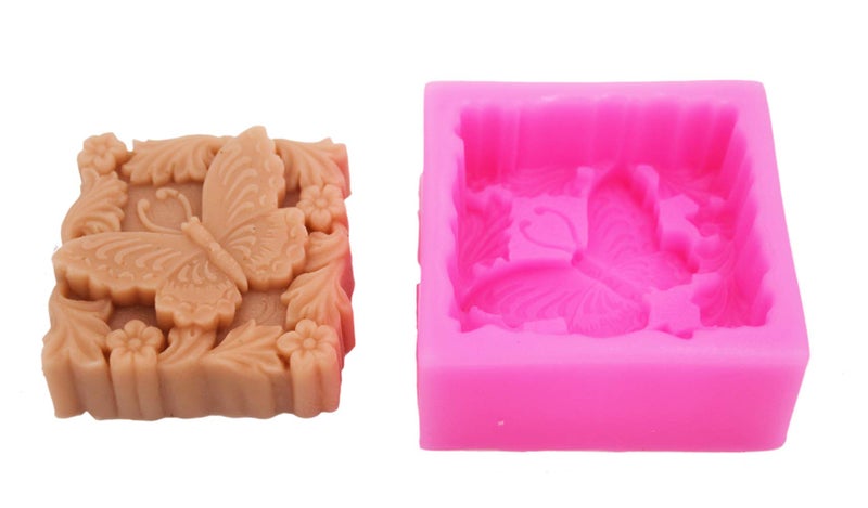 Longzang Pastorale Butterfly Animal Silicone Mold Craft Art Silicone Soap Mold Craft Molds DIY Handmade Soap Molds (S117) - Image 3