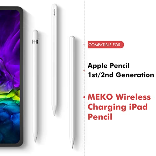 MEKO 4 Pack Replacement Tips for Apple Pencil 1st Gen & 2nd Gen, Pen Nibs for iPad Pro Pencil- White - Image 2