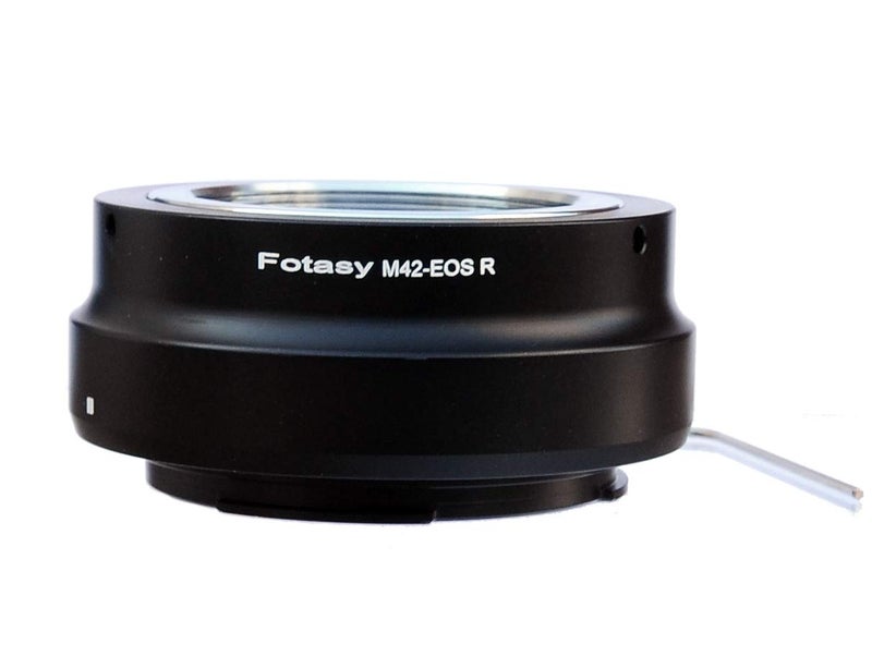 Fotasy محول عدسة فوتاسي قابل للتعديل M42 42mm لتركيب عدسة برغي إلى تركيب كانون EOS RF، محول M42 RF، عدسة M42 إلى EOS RF، متوافق مع كاميرا كانون EOS R بدون مرآة EOS R RP Ra R3 R5 R6 R7 R10 - Image 2