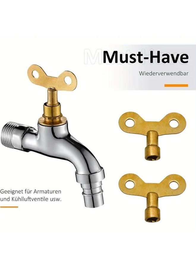 8 قطع مجموعة مفاتيح صنبور عالمية 4 في 1 وجع خدمة لسدادات عدادات المياه الكهربائية - Image 3