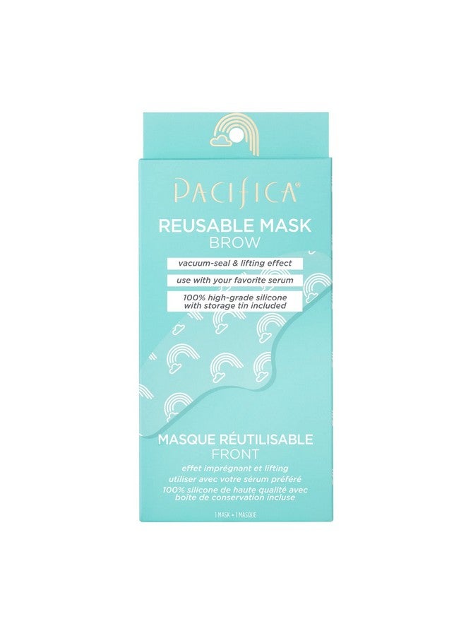 Pacifica Pacifica Reusable Mask - Brow Silicone Mask for Smoothing Fine Lines & Wrinkles, Use with Serum, Fragrance-Free, Vegan & Cruelty-Free, 1 Piece - Image 1