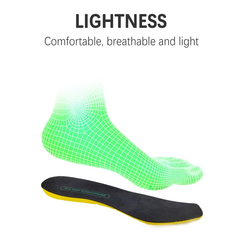 NDTEZUGT Shoe Insoles Replacement for Ariat Men's Shoes, Memory Foam Square Toe Footwear Inserts for Comfortable Light-Weight and Cushion Shock Absorbing (Men10) - Image 4