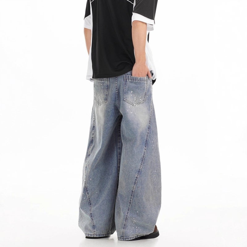 Unisex Classic Denim Jeans Loose Fit Daily Outdoor Wear - Image 4
