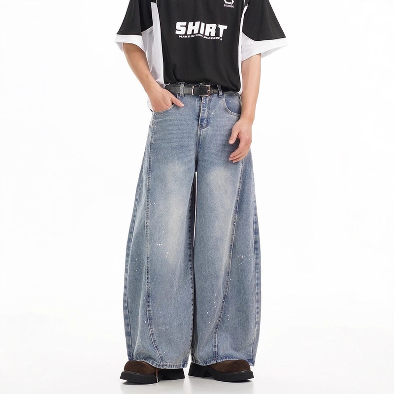 Unisex Classic Denim Jeans Loose Fit Daily Outdoor Wear - Image 5