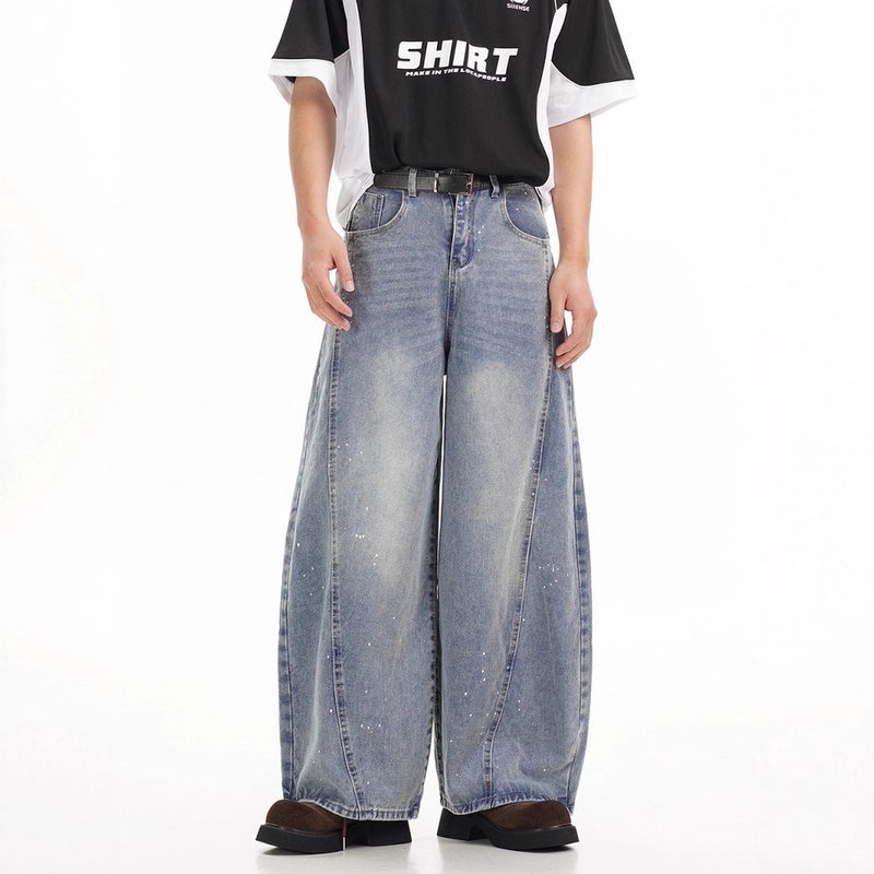 Unisex Classic Denim Jeans Loose Fit Daily Outdoor Wear - Image 1