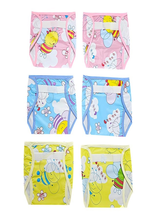 Hooper Baby & Toddler Diaper Covers for 0-3 Years | Washabale, Reusable, Waterproof & Adjustable Nappy Cover | Ultra Soft, and Thin | Unisex Designs, Pack of 6 (Size S) - Image 1