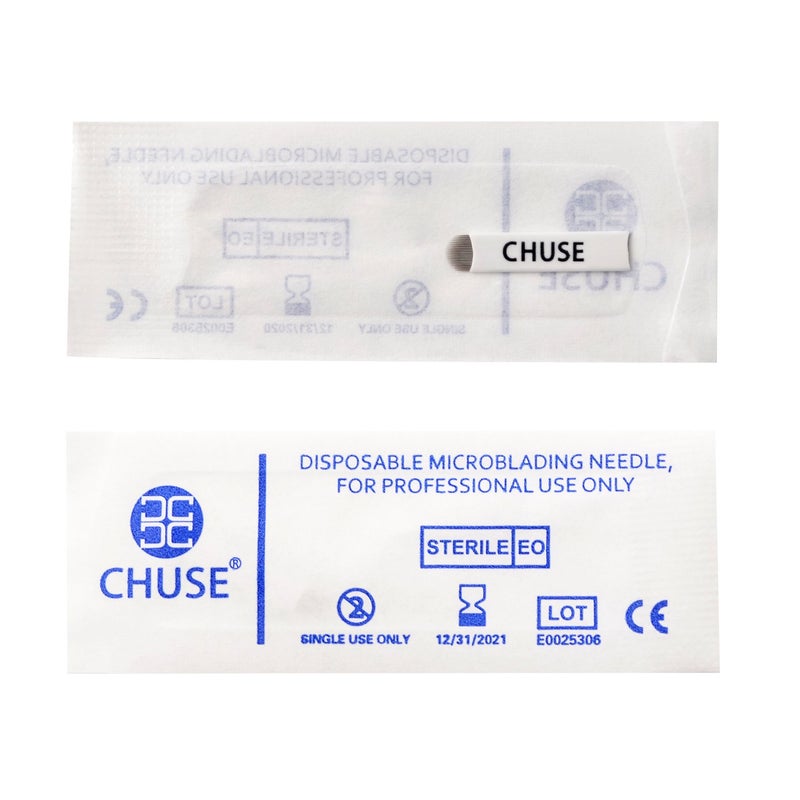 Chuse A21 50pcs Eyebrow Permanent Makeup Needle Embroidery Arc Blade 21 Curved Needles - Image 2