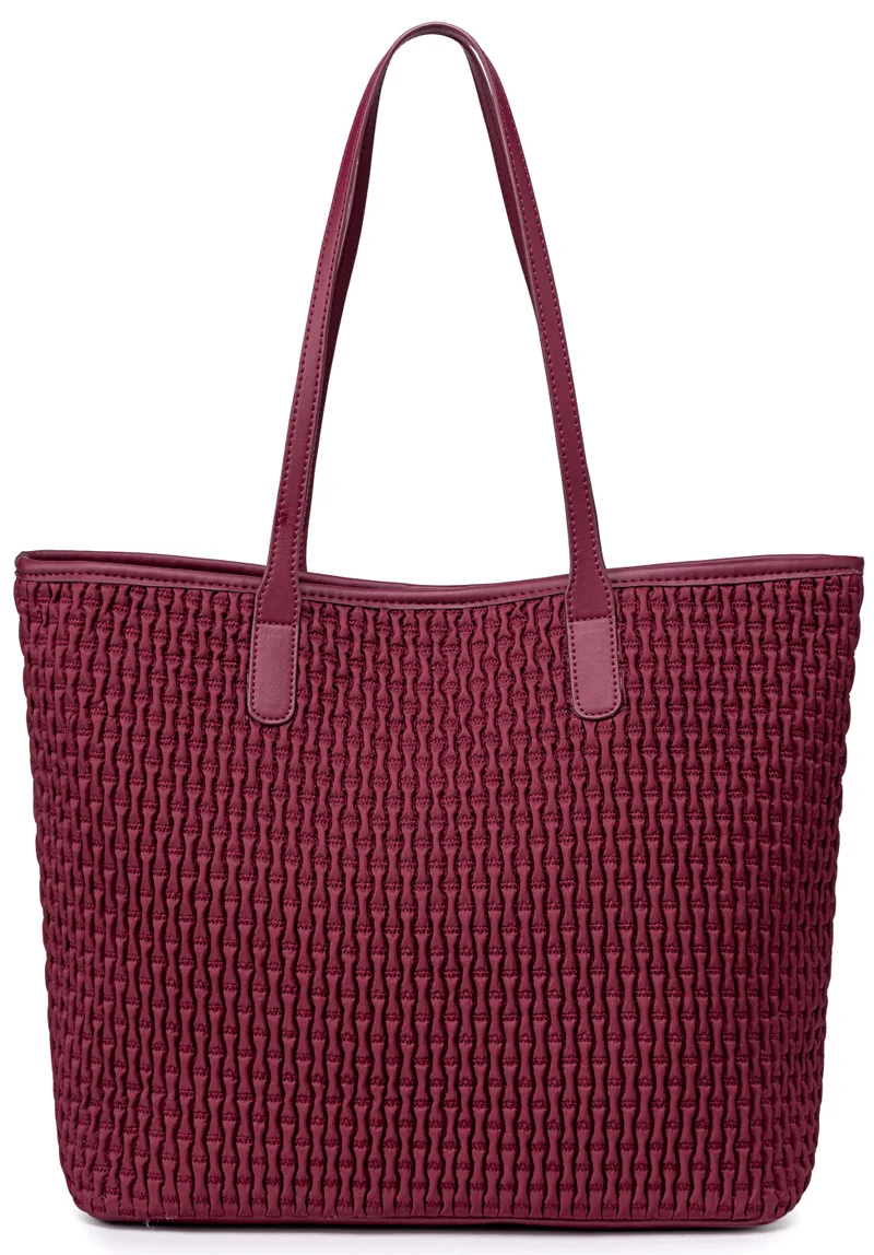 Chantria Red Premium Hand Bag for Women Water Resistant Multifunctional Tote Bag with Multiple Compartment for Casual Office College School, CB00801, Burgundy for Women | Best Price UAE
