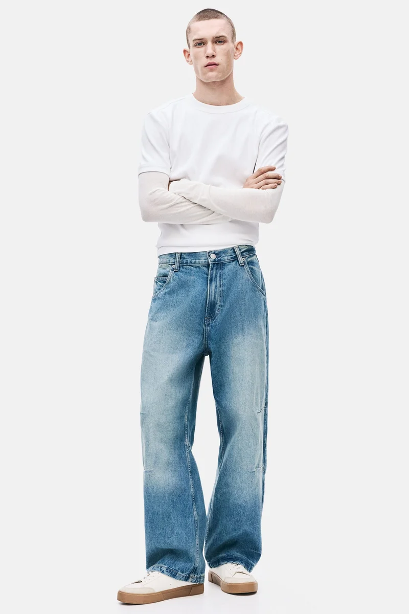 H&M Baggy darted jeans