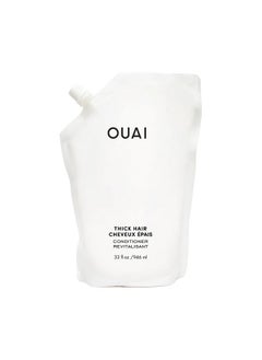 Ouai Thick Hair Conditioner Refill - Moisturizing Conditioner For Dry, Frizzy Hair - Keratin, Marshmallow Root, Shea Butter And Avocado Oil - Paraben, Phthalate And Sulfate Free Hair Care - 32 Oz  - Image 1