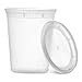 Munfix 24 Pack 32 Oz Plastic Deli Containers with Lids Food Storage Containers with Lids Clear Disposable Airtight Meal Prep Containers BPA Free Stackable Leakproof Microwave and Freezer Safe - Image 4