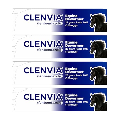 CLENVIA Horse Paste 10% – 4 Pack – 25g Syringes – Oral Deworming Paste for Horses of All Ages – Easy-to-Administer Equine Care - Image 1