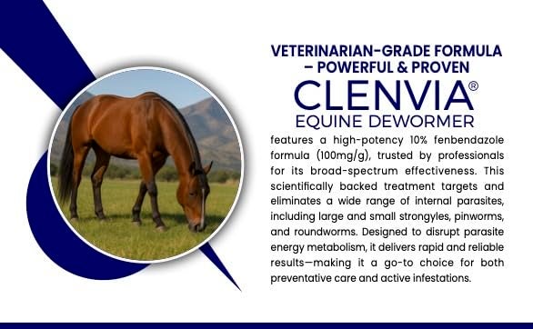 CLENVIA Horse Paste 10% – 4 Pack – 25g Syringes – Oral Deworming Paste for Horses of All Ages – Easy-to-Administer Equine Care - Image 5