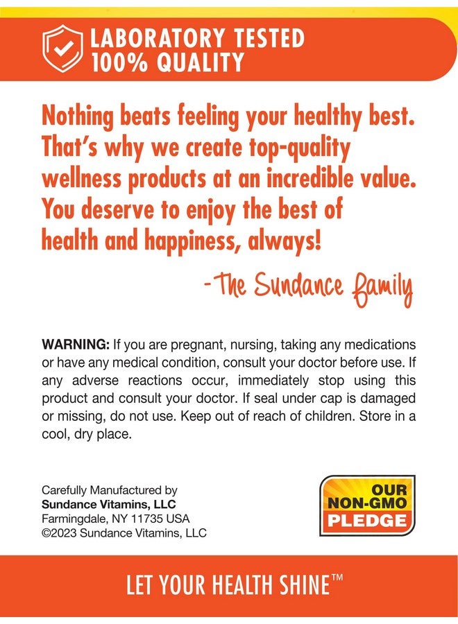 Sundance Vitamin C 1000mg with Bioflavonoids & Rose Hips | 100 Coated Caplets | Vegetarian, Non-GMO and Gluten Free Supplement - Image 5