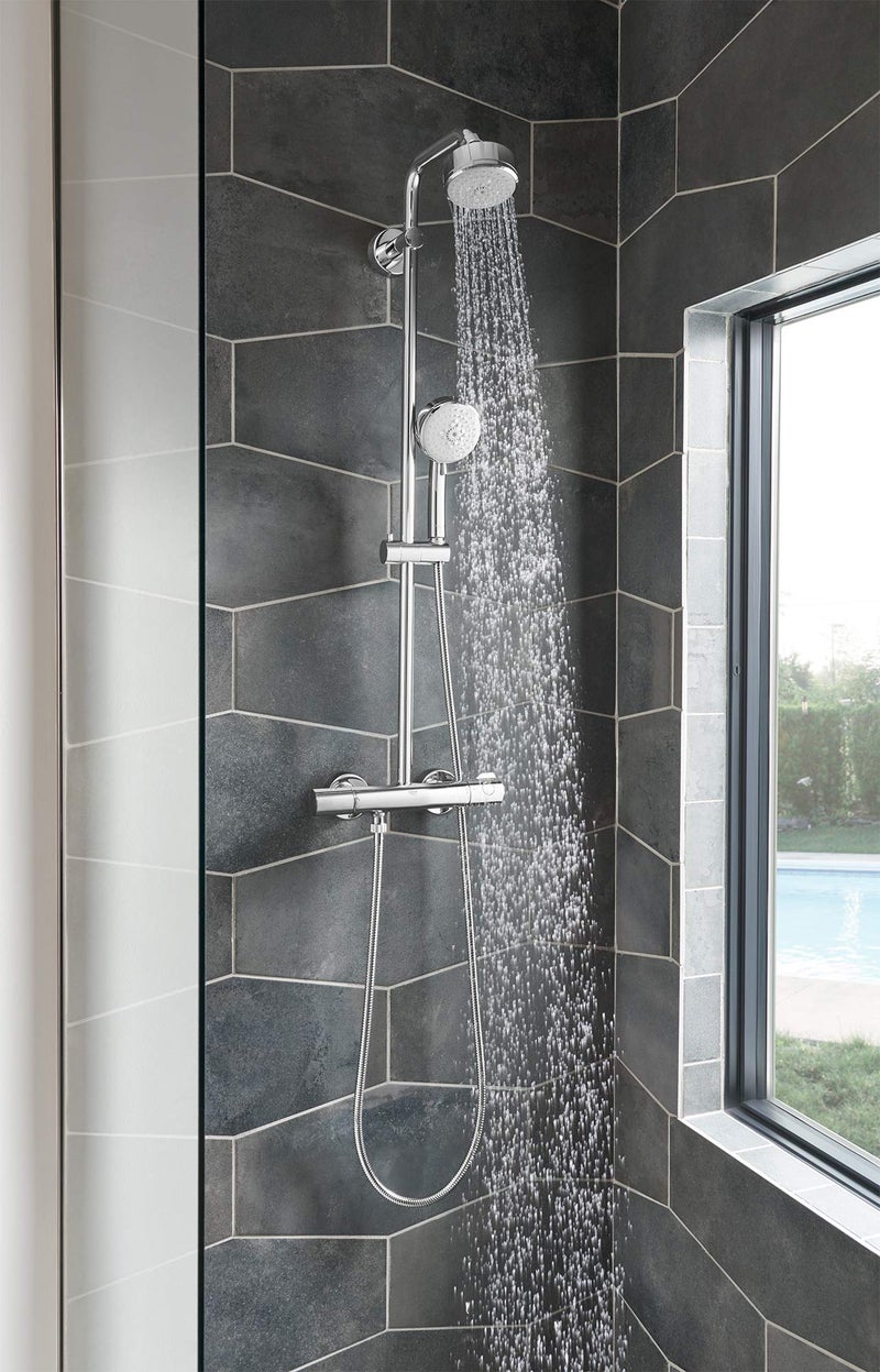 Grohe 27575002 Tempesta Cosmopolitan 2.5 GPM 4-Spray Hand Shower, Starlight Chrome - Image 2