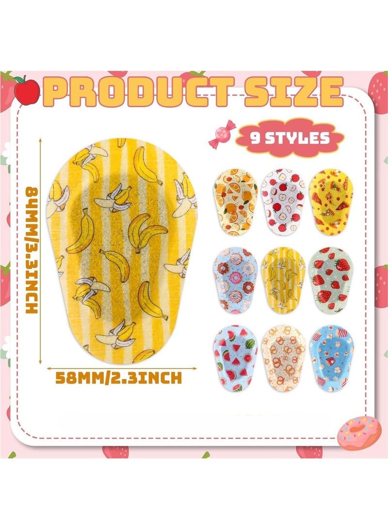 saykfoe 45 Pcs Adhesive Eye Patches for Girls, Fun Design Kids Eye Patches Cute Latex Free Adhesive Bandages for Amblyopia Disposable Eye Pad Lazy Eye Light Blocking Children - Image 5