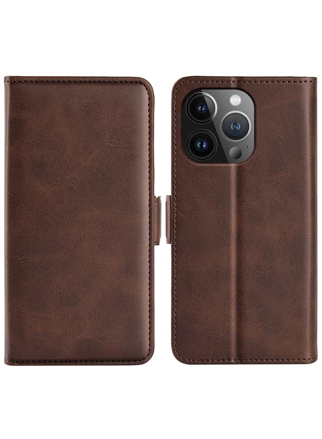 S-TOP Case For iPhone 15 Pro Max Dual-side Magnetic Buckle Horizontal Flip Leather Phone Case - Image 1