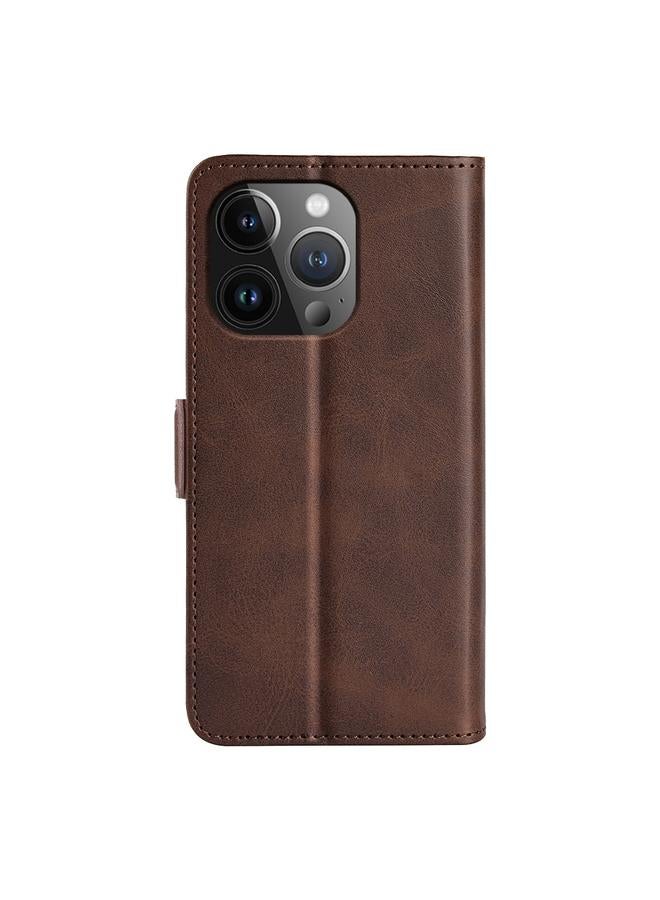 S-TOP Case For iPhone 15 Pro Max Dual-side Magnetic Buckle Horizontal Flip Leather Phone Case - Image 3