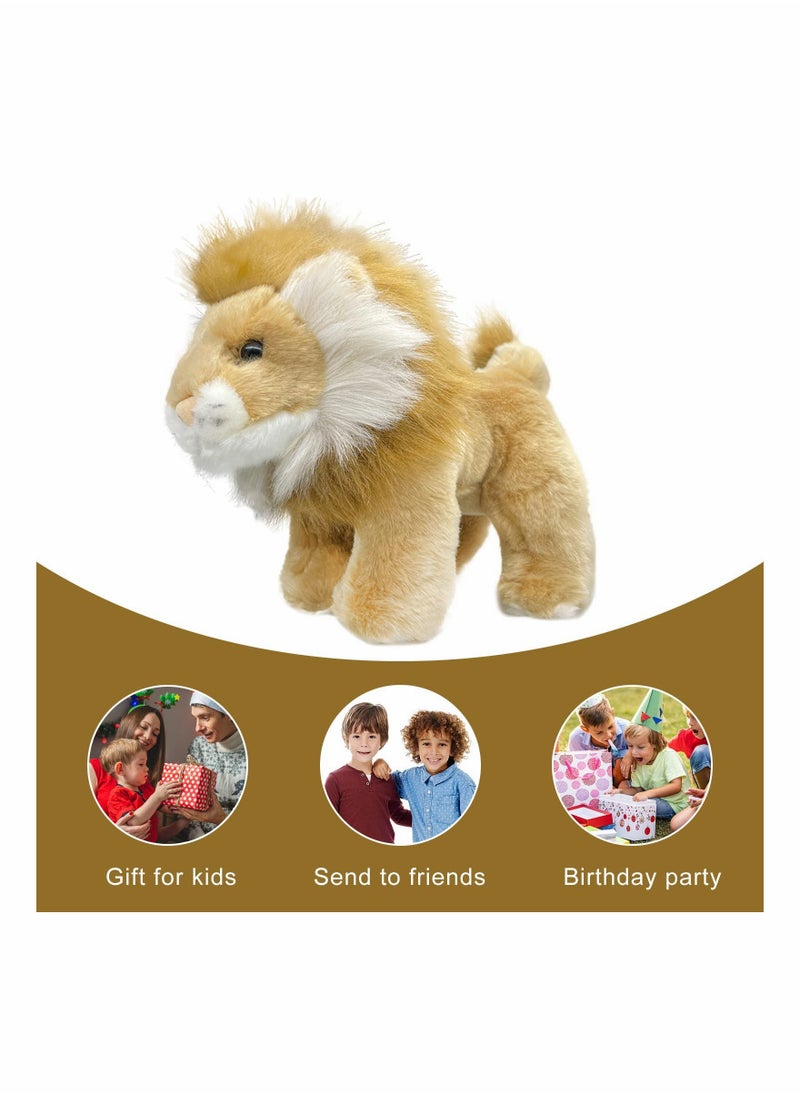SYOSI 12in Lion Stuffed Animal, Soft Plush Toy, Gift for Kids Yellow Plush Lion Stuffed Animal Soft Cuddly Perfect for Child (Yellow Lion)  - Image 3