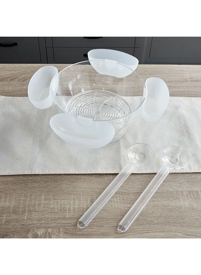 Home Box Orbit Salad Bowl with 4 Cups 41 cm