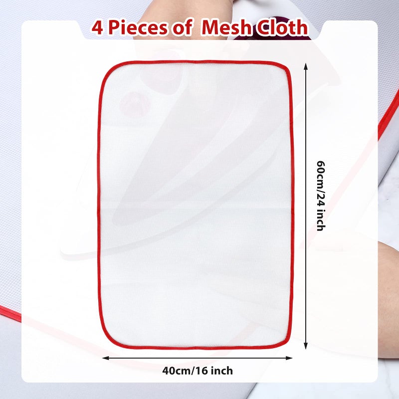 Outus Protective Ironing Scorch Mesh Cloth Scorch-Saving Ironing Protector Pressing Cloth Pad for Easy Ironing and Protection (4 Pieces) - Image 2