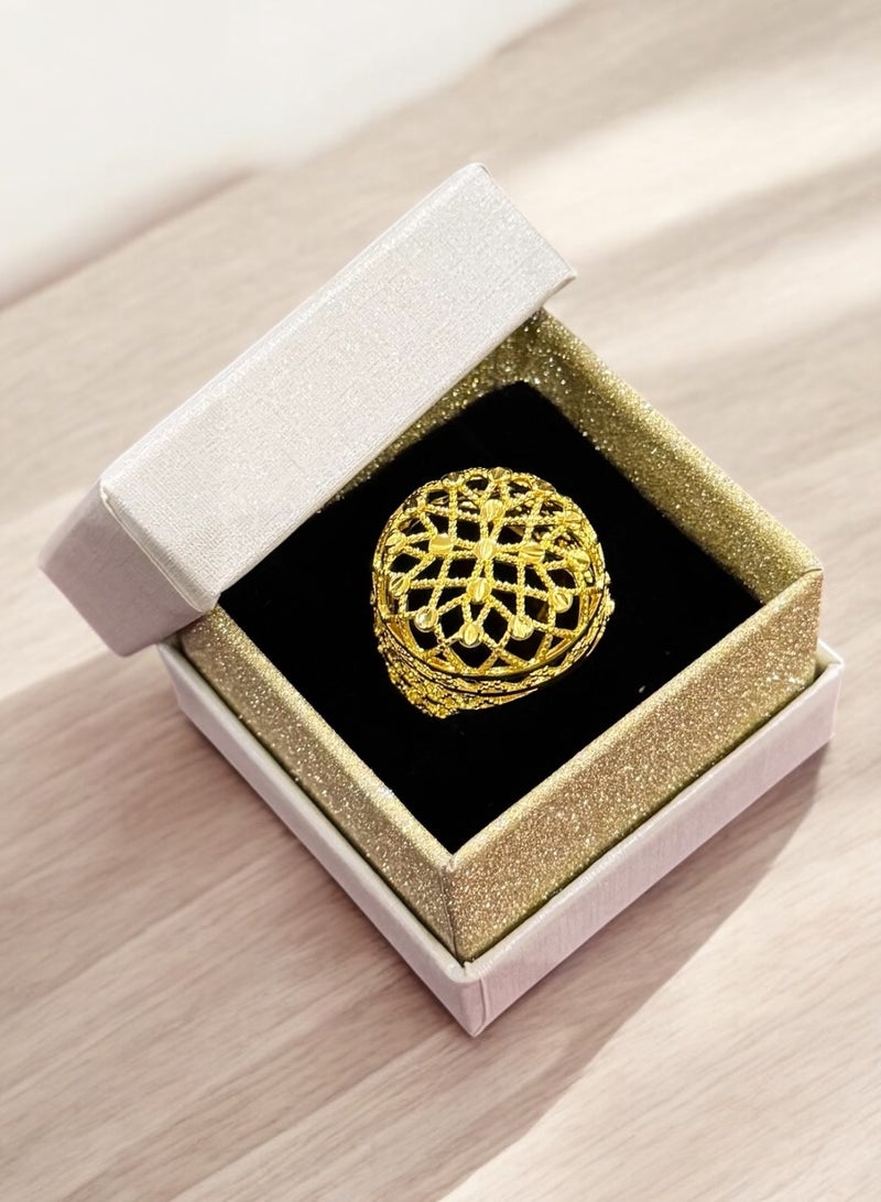 GOLDMAX 21k Gold Plated Ring For Women One Size - Image 3